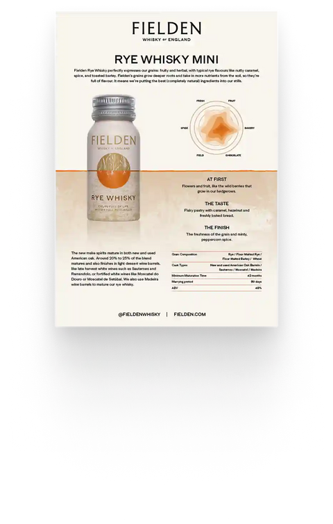 Fielden Fielden Rye Whisky Mini - Fielden Whisky